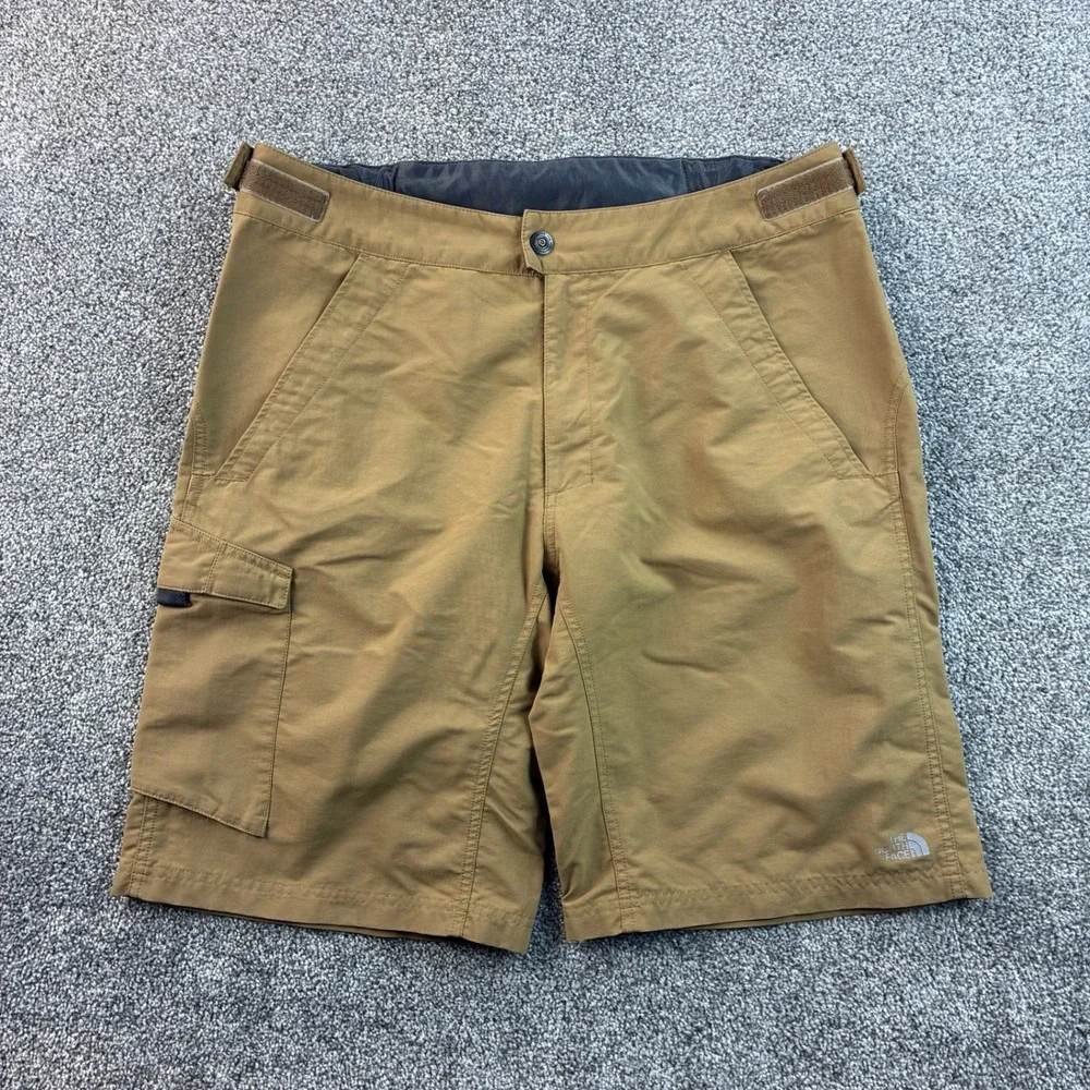 The North Face Cargo Shorts Mens XL Brown Nylon Hiking Outdoor Trail